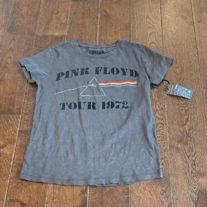 Pink Floyd Tour 1972 Charcoal Womens Tee Dark Side Of The Moon NWT XS